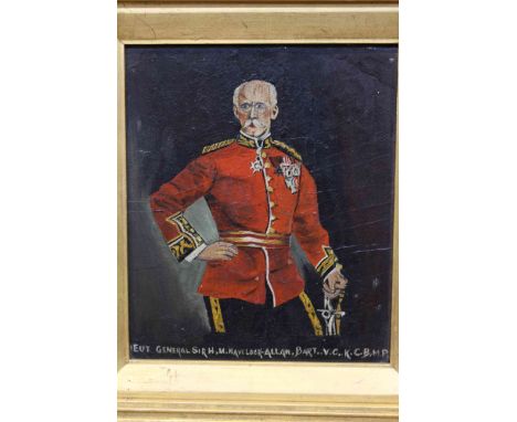 19th Century English School, Portrait of Sir Henry Havelock-Allan, unsigned, oil on canvas, framed, 18.5cm by 15.5cm
