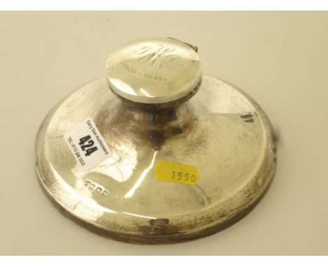 SILVER INKWELL (BROKEN TOP) 'G.H.D. 1920-1945'