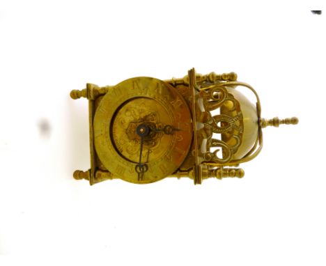 SMALL BRASS SMITHS MANTLE CLOCK
