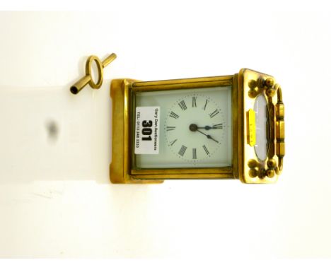 BRASS CARRIAGE CLOCK