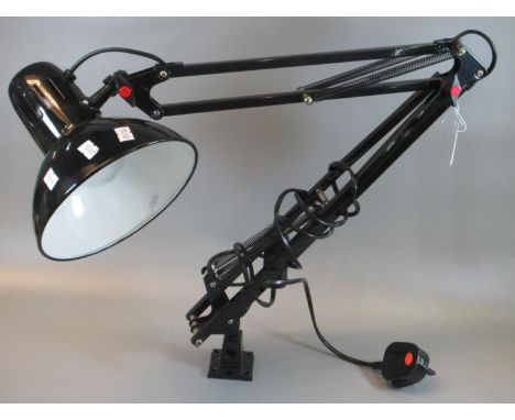 Modern black finish anglepoise lamp. (B.P. 21% + VAT) 