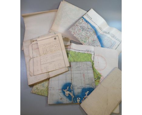 Collection of various Ordnance Survey type maps to include; Wiesbaden, France, Toronto-Ottowa air navigation edition etc. (B.