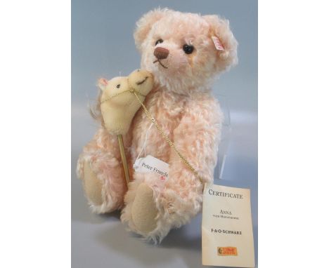 Steiff 'Anna' Teddy Bear with Hobbyhorse, in original soft bag.  (B.P. 21% + VAT) 