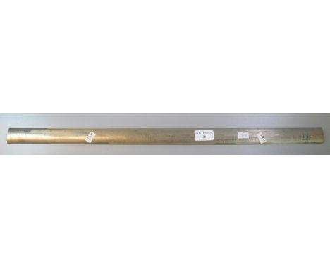 A metal map reader's scale rule marked 'Scale, RT, No. 2 Mark 1 BRL'.  63cm long approx.  (B.P. 21% + VAT) 