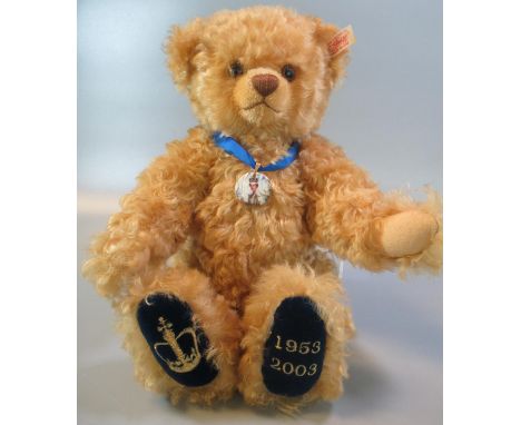 Steiff 'Coronation Bear'.  35cm high approx.  With original box and COA.  (B.P. 21% + VAT) 