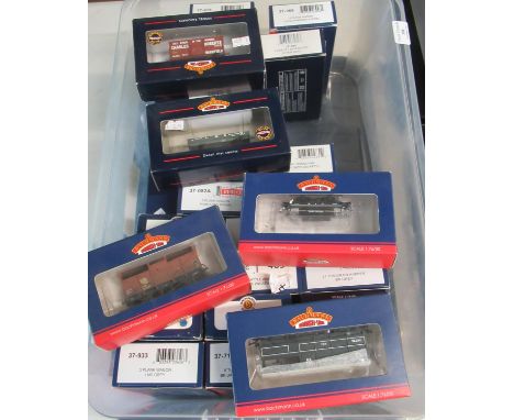 Collection of Bachmann branch line OO gauge train accessories, scale 1:76, in original boxes, to include: break vans, 8 ton c