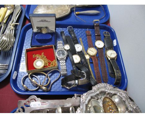 Vintage Sekonda Gent's Wristwatch, the signed dial with day/date aperture and centre seconds; together with further gent's an