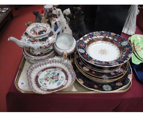 A c.1900 Mason's Ironstone Square Shaped Dish, other Ashworth/Mason's:- One Tray