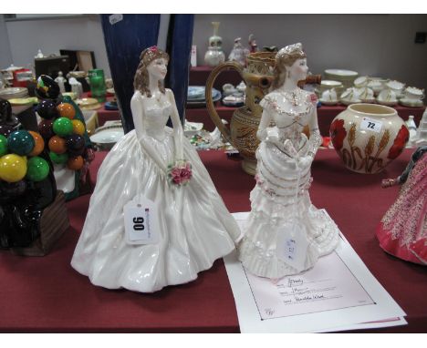 Royal Worcester China Figurines, 'A Day to Remember' CW395, 'A Dazzling Celebration' CW431. (2)