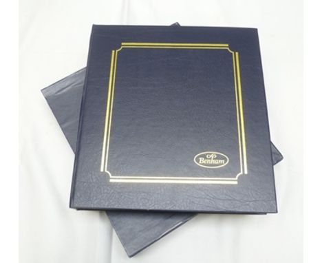 A BENHAM FIRST DAY COVER ALBUM (blue) WITH SLIP CASE dates 1999-2001 containing over 70 covers including; Millennium covers, 