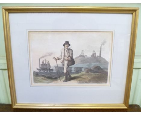 AN ENGRAVING FROM "WALKER'S COSTUMES OF YORKSHIRE" published by Robinson & Son, Leeds, August 1813. It is thought to include 