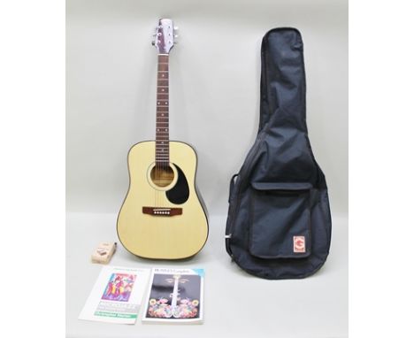 A TANGLEWOOD hand crafted CLASSICAL GUITAR Model No: TW300 with a black carry case 