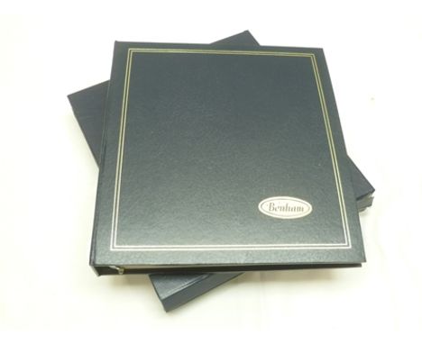 A BENHAM FIRST DAY COVER ALBUM (blue) WITH SLIP CASE dates 1937-1975 containing approximately 48 covers including; 1937 King 