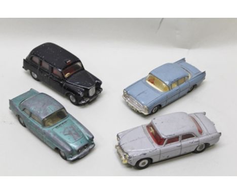 SPOT ON MODELS BY TRIANG - FOUR DIE-CAST MODELS including; Austin Taxi FX4, Vauxhall Cresta, Rover 3 litre and Bristol 406 