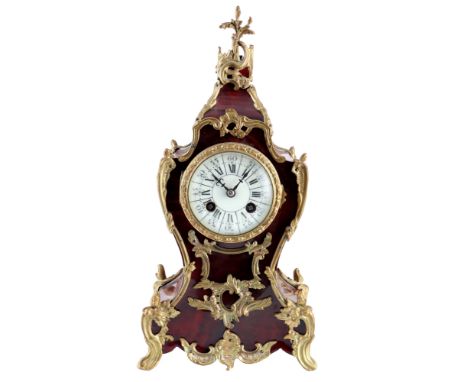 Kleine Boulleuhr/ Tischuhr, Frankreich 19. Jahrhundert, french mantel clock 19th century,Frankreich 19. Jahrhundert, Holzgehä