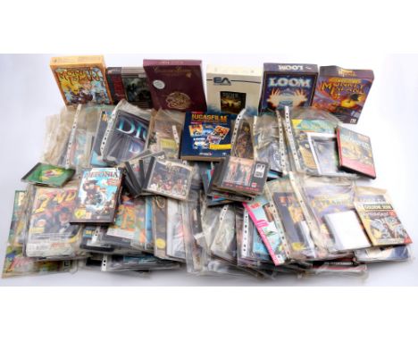 Vintage Spiele- und Software Konvolut 90er Jahre, Hefte CDs und Disketten, games lot,überwiegend Kultspiele der 90er Jahre be
