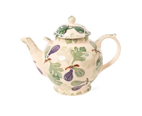 Emma Bridgewater large gallon teapot in the Figs pattern.  Mostly new old stock or as new condition and generally in good con