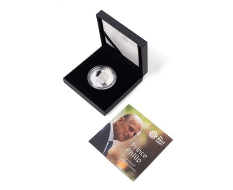 The Royal Mint Prince Philip 'Not For Himself' £5 sterling silver proof coin, 28.28g.
