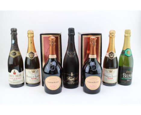A collection of Champagne &amp; sparkling wine including two bottles of Laurent-Perrier Cuvee Rose Brut boxed, two bottles of