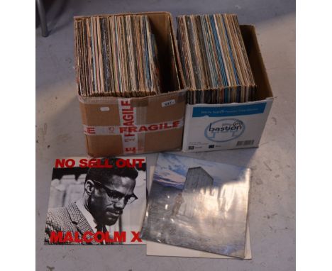 A quantity of predominantly 1970s vinyl LP records including Elton John, Bob Dylan, The Who, Rolling Stones, Beatles, Motown 