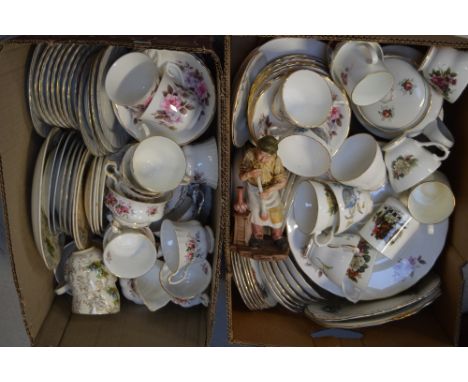 A quantity of teaware to include a part Royal Albert 'Lavender Rose' pattern tea service.