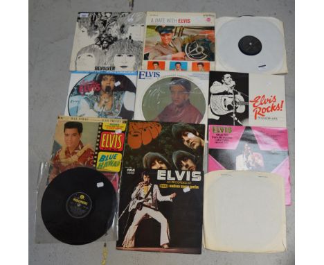 A collectors' lot of 1960s and later LPs to include albums by Elvis Presley and the Beatles; 'Please Please Me' (lacking slee