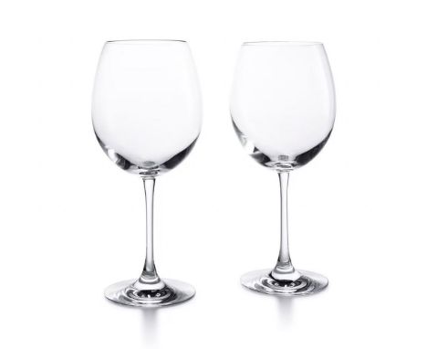 Includes 2 elegant crystal Burgundy glasses with a gently curved bowl from the Oenologie collection, crafted to enhance the b