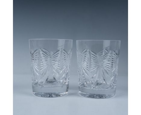 This pair of Waterford crystal rocks glasses from the Millennium Collection, A Toast to the Year 2000. Part of a special edit
