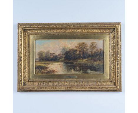 Splendid antique oil on canvas by English Romantic artist George Fielding who settled in London in 1819 after painting in the