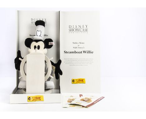A Steiff limited edition Disney Showcase Collection Mickey Mouse as Steamboat Willie, 4280 of 10,000 in original box with tag