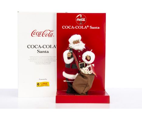 A Steiff for Coca-Cola Santa,  6118 of 1000, in original box with tag certificate, 1999