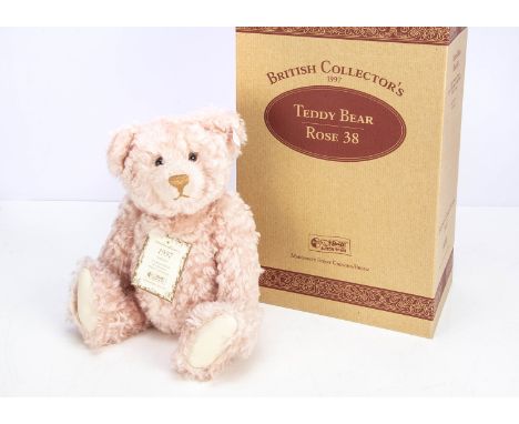 A Steiff limited edition British Collector's Teddy Bear Rose 38, 1250 of 3000, in original box with certificate, 1997 