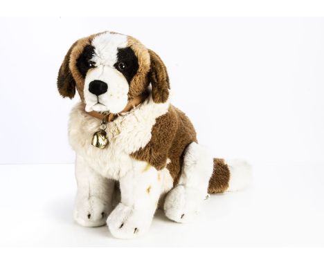 A large Steiff limited edition St, Bernard dog,  763 of 2400 for the year 1997  with card tag, --19in. (48cm.) high,  (belly 