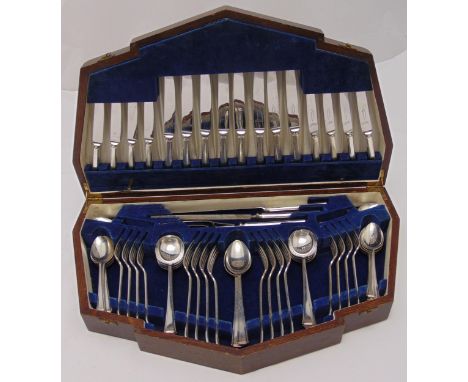 A canteen of silver plated flatware for eight place settings