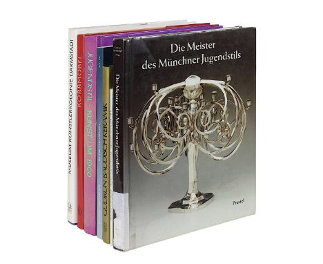 Sieben Bücher zu Jugendstilkunst, 2. H. 20. Jh.:&nbsp; Gudrun Baudisch Keramik, OLV - Buchverlag, Linz 1980; Hiesinger, K. Di