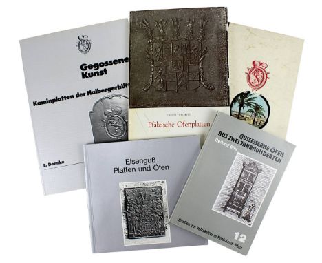 Konvolut Bücher zu Ofen-, Takenplatten u. Öfen, 2. H. 20. Jh.: Kloevekorn, F., 200 Jahre Halbergerhütte 1756 - 1956, Saarbrüc