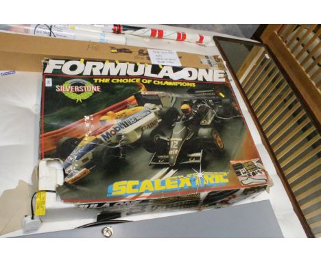 A Formula 1 Scalextric set