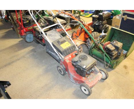 A Mountfield Mirage 18Sp 3.5 rotary garden mower with Briggs and Stratton engine