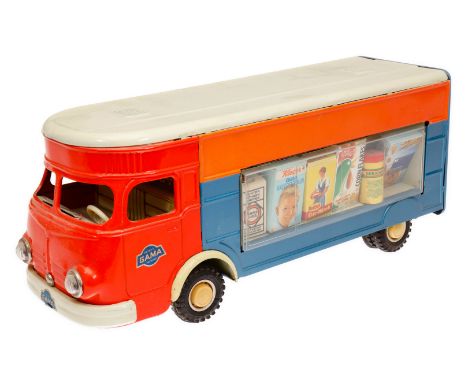 Gama Lieferwagen, Blech, Friktion, LS und Alterungsspuren, L 35, im Karton, Z 3