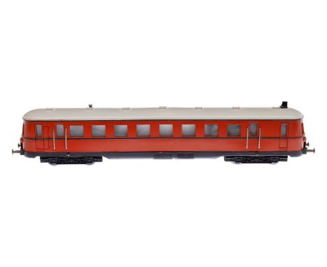 Fleischmann Dieseltriebwagen 1371, Spur H0, 2-Leiter, rotbraun, Alterungsspuren, sonst Z 2