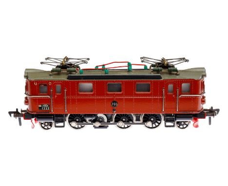 Fleischmann 1-C-1 E-Lok ”799” 1333, Spur H0, 2-Leiter, braun, LS und Alterungsspuren, sonst Z 2