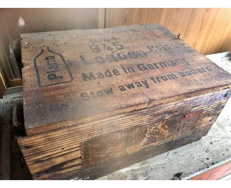 Vintage Pine German Poison Crate ( empty )