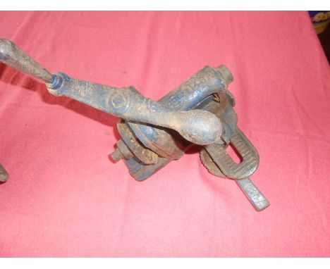 Vintage C H Matthews Wolverhampton Floor Board Clamp and Wooden 143 A Floorboard Clamp