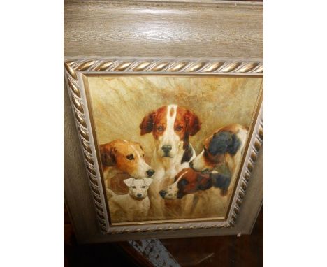 Oleograph of Dogs 8 x 10 inches