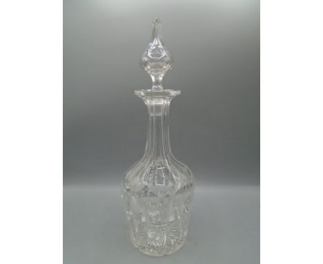 Cut glass decanter