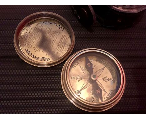Robert Frost Brass Cased Marine Compass