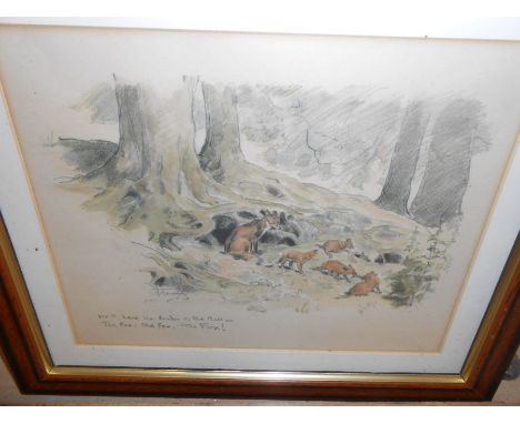 We"ll Have the Leader of the Ball - The Fox , the Fox , The Fox 10 x 8 inches framed print