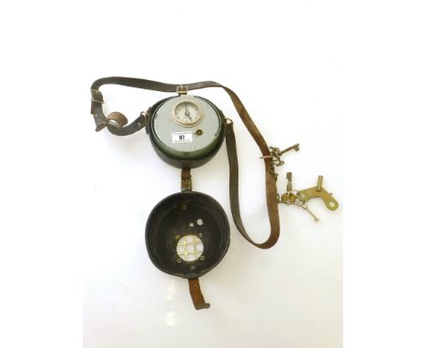 PIGEON CLOCK IN CASE