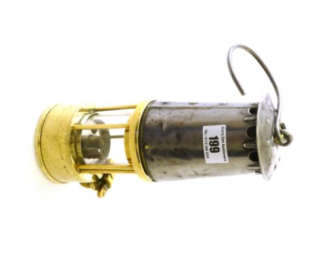 PRESTWICH MINERS LAMP APPROX H: 9"