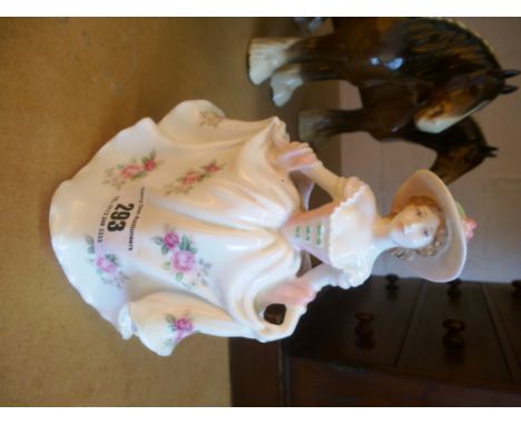 ROYAL WORCESTER FIGURE 'SWEET ROSE' LIMITED EDTION 5747/9500 APPROX H: 6.5"
